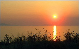 Skaleta: Sonnenuntergang über der Bucht